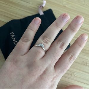 Pandora Tiara Wishbone Ring